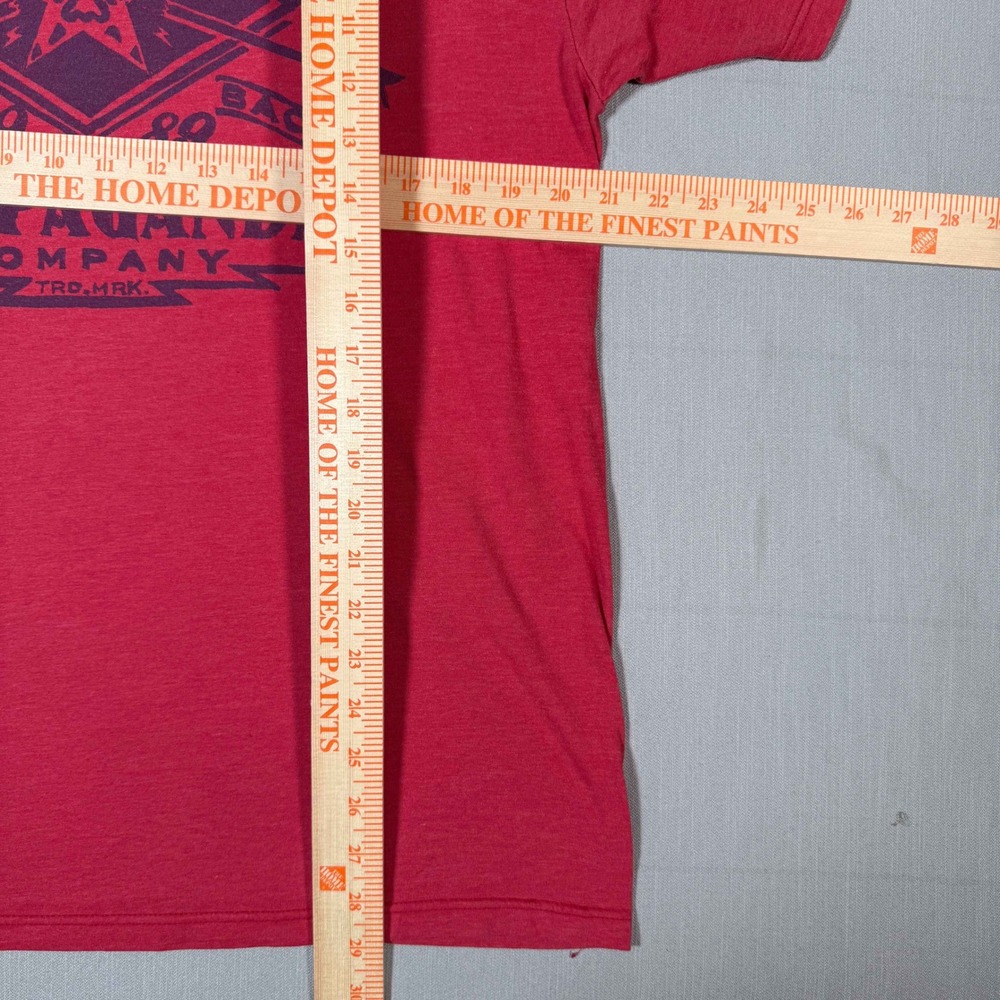 Y2K Obey Propaganda Company Graphic Tee Red Large Streetwear Skate T-Shirt - Picture 7 of 8